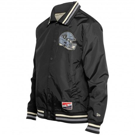 NEW ERA RAIDERS THROWBACK SNAP JACKET