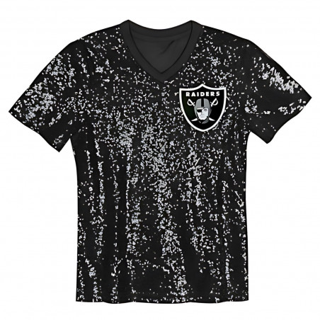 RAIDERS WOMENS WORDMARK SEQUIN TOP