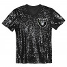 RAIDERS WOMENS WORDMARK SEQUIN TOP