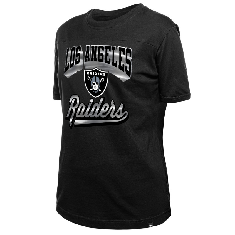 NEW ERA WOMENS LOS ANGELES RAIDERS GAMEDAY FOIL TEE