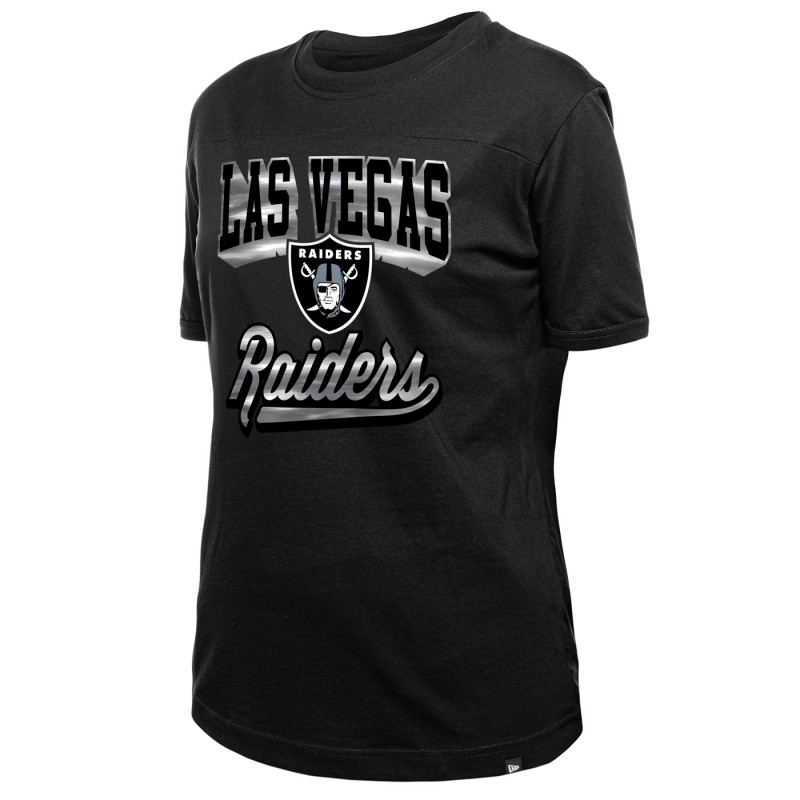 NEW ERA WOMENS LAS VEGAS RAIDERS GAMEDAY FOIL TEE
