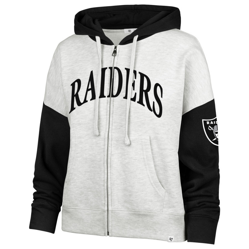 '47 WOMENS RIPLEY COLOR BLOCKED FULL ZIP HOODIE