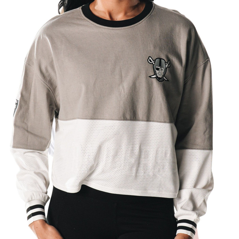 WOMENS RAIDERS MESH LONG SLEEVE TEE