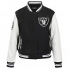 PRO STANDARD WOMENS PEARLS RIB WOOL VARSITY JACKET