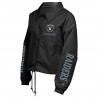 NEW ERA WOMENS LAS VEGAS RAIDERS GAMEDAY CROPPED SNAP JACKET