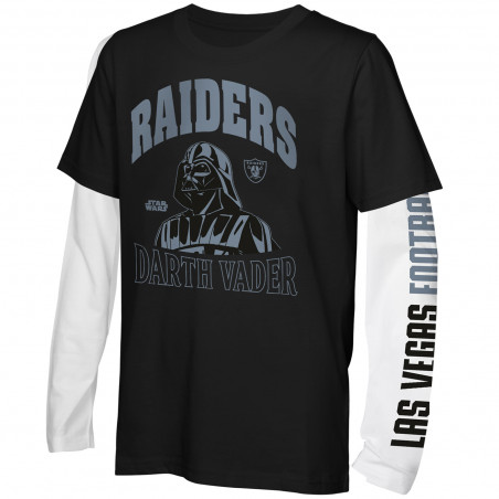 YOUTH LAS VEGAS RAIDERS DARTH VADER 3 IN 1 COMBO TEE