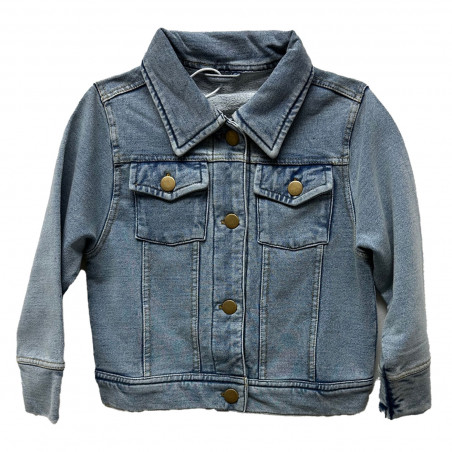 GIRLS YOUTH FRENCH TERRY DENIM JACKET