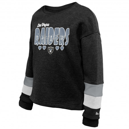 NEW ERA GIRLS JUVENILE LAS VEGAS RAIDERS CREWNECK SWEATSHIRT