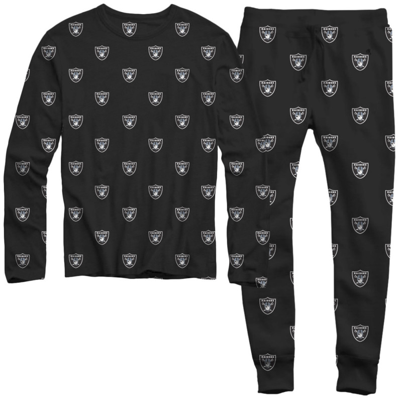 RAIDERS YOUTH ALL OVER PRINT PAJAMA SET
