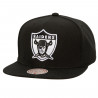 MITCHELL & NESS RAIDERS SIDE HIT SCRIPT SNAPBACK