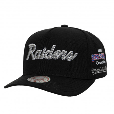 MITCHELL & NESS RAIDERS 3X CHAMPS SUPER BOWL RINGS SNAPBACK