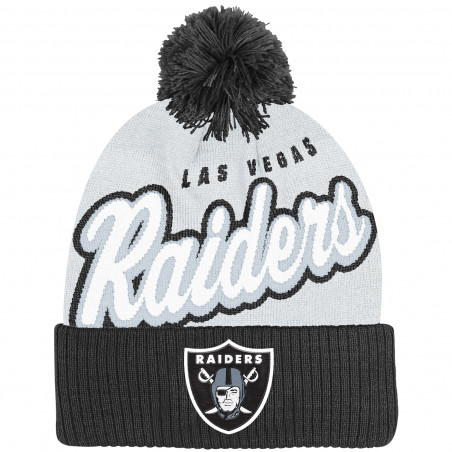 YOUTH LAS VEGAS RAIDERS PRO-SPORT POM KNIT CAP