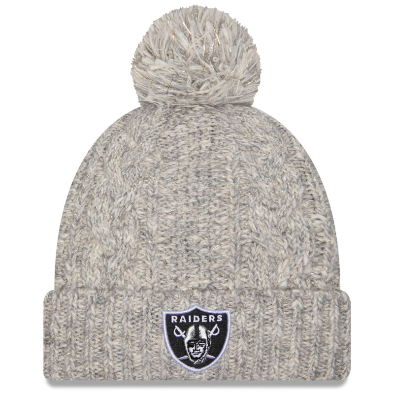 NEW ERA WOMENS RAIDERS SHIMMER KNIT CAP