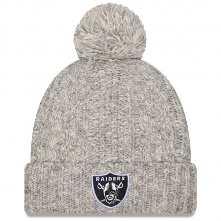 NEW ERA WOMENS RAIDERS SHIMMER KNIT CAP