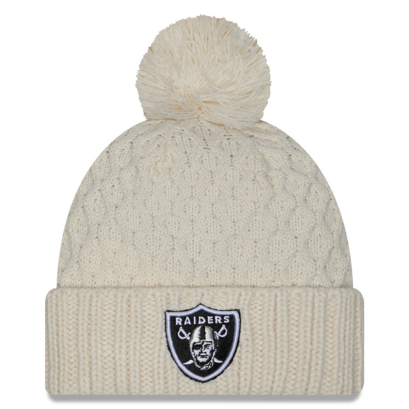 NEW ERA WOMENS RAIDERS CHUNKY KNIT CAP