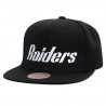MITCHELL & NESS RAIDERS TOP SPOT HERITAGE WORDMARK SNAPBACK CAP