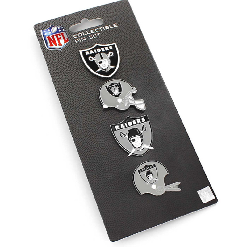 RAIDERS FOUR PIN SET