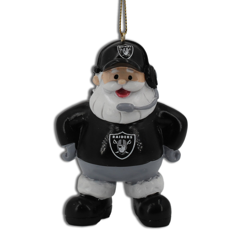 RAIDERS SANTA ORNAMENT