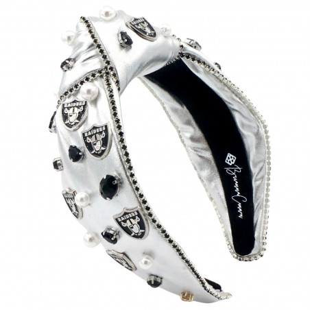 RAIDERS SILVER LOGO HEADBAND