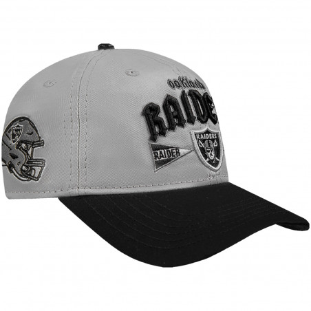 PRO STANDARD RAIDERS GRAY & BLACK 2T OAKLAND CAP