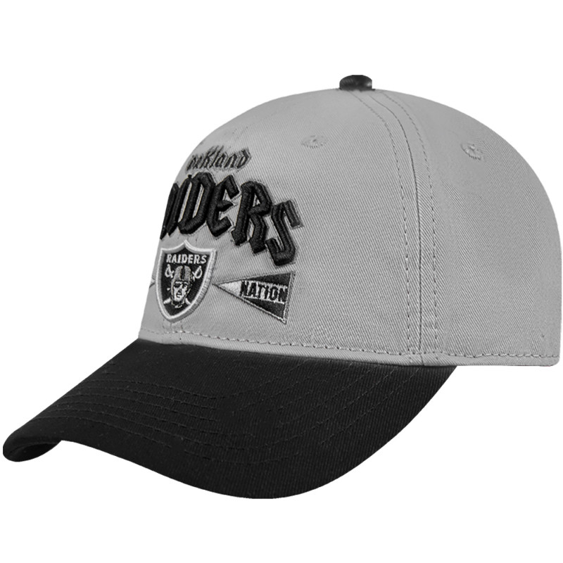 PRO STANDARD RAIDERS GRAY & BLACK 2T OAKLAND CAP