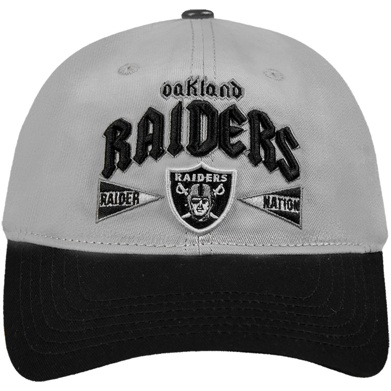 PRO STANDARD RAIDERS GRAY & BLACK 2T OAKLAND CAP