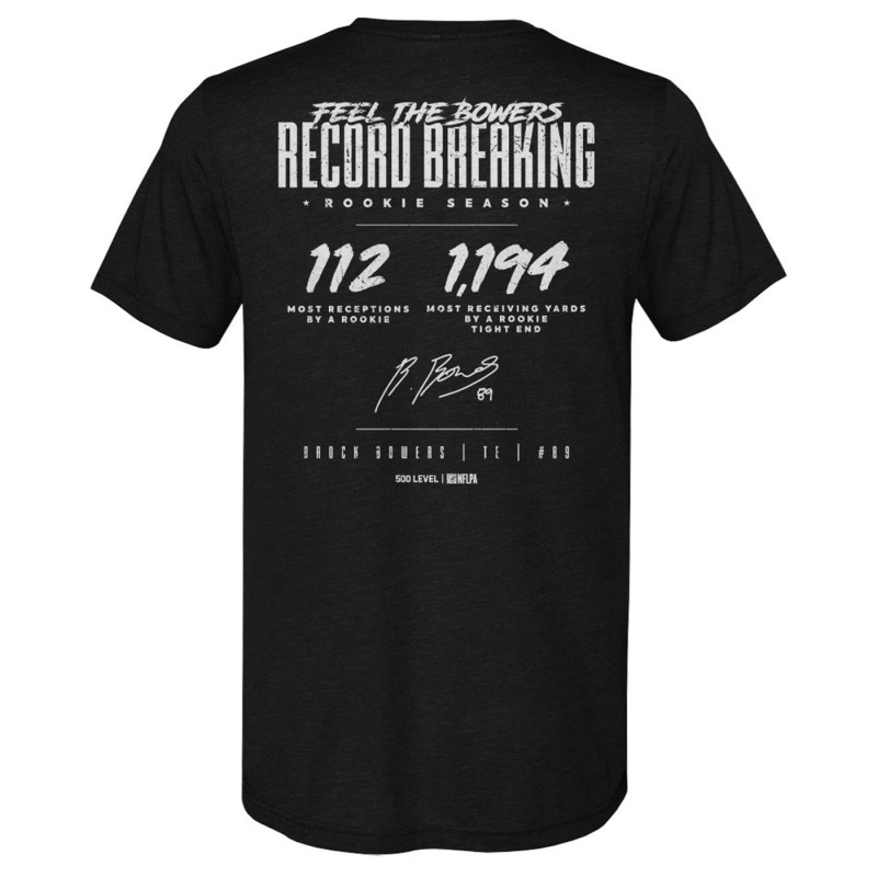 RAIDERS BROCK BOWERS RECORD BREAKING ROOKIE SEASON TEE