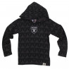 TODDLER RAIDERS ALL OVER SHIELD HOODED LONG SLEEVE TEE AND PANTS SET