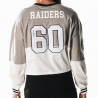 WOMENS RAIDERS FASHION JERSEY MESH LONG SLEEVE TEE