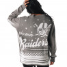 UNISEX LAS VEGAS RAIDERS GRAY JACQUARD SWEATER