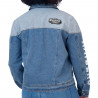 WEAR BY ERIN ANDREWS WOMENS RAIDERS DENIM JACKET