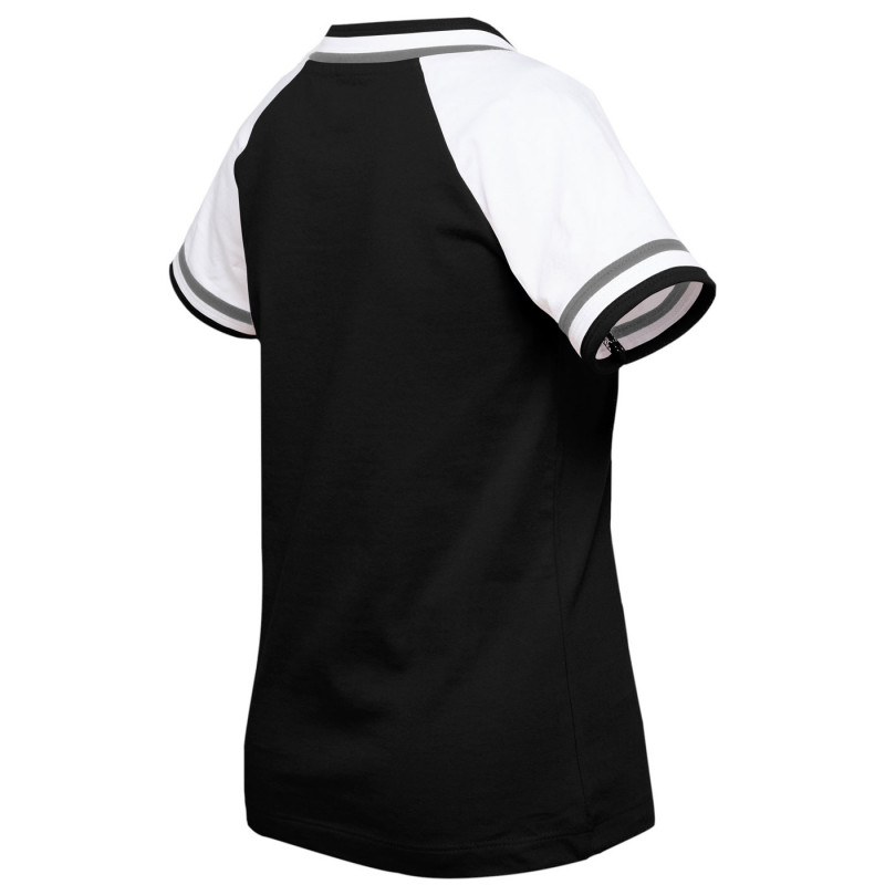 NEW ERA GIRLS VNECK RAGLAN TEE