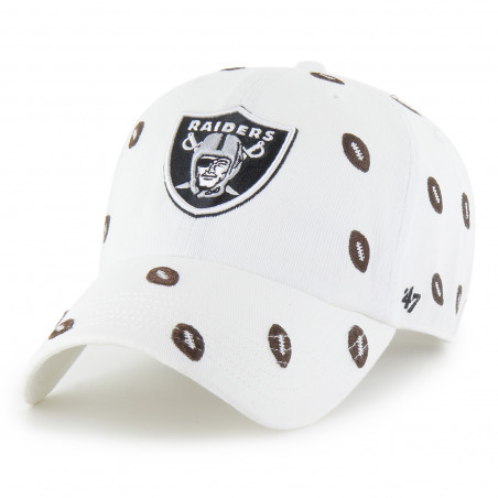'47 WOMENS RAIDERS WHITE CONFETTI CLEAN UP CAP