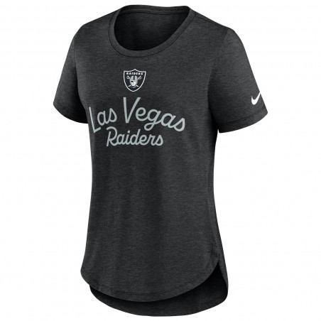 NIKE WOMENS LAS VEGAS RAIDERS TRIBLEND FASHION TEE