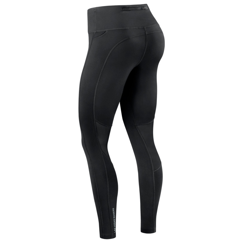 NIKE WOMENS RAIDERS DRI-FIT SHIELD LOGO LEGGINGS