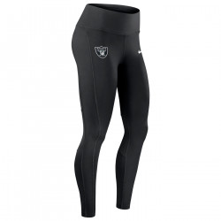 NIKE WOMENS RAIDERS DRI-FIT SHIELD LOGO LEGGINGS