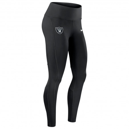 NIKE WOMENS RAIDERS DRI-FIT SHIELD LOGO LEGGINGS