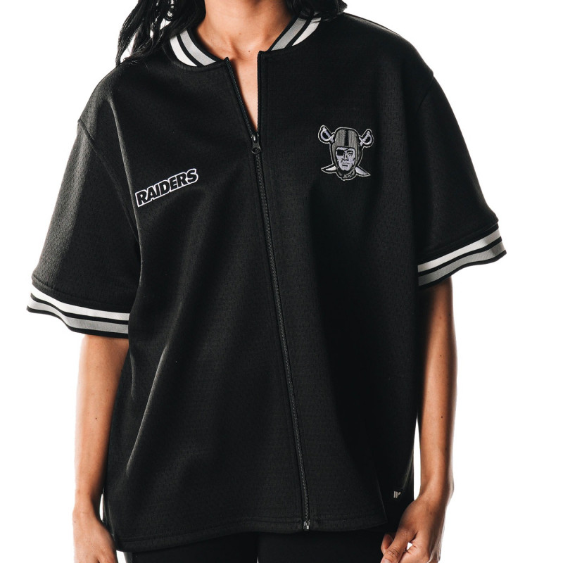 UNISEX RAIDERS MESH FULL ZIP SHORT SLEEVE JACKET