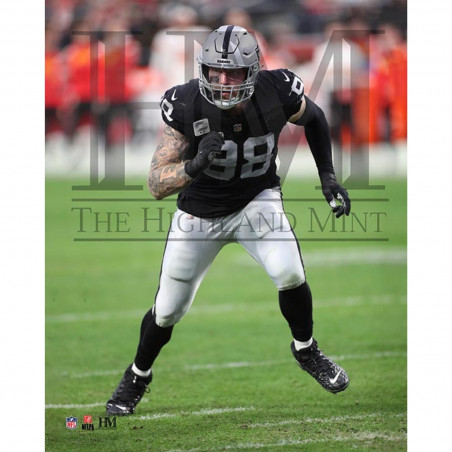 MAXX CROSBY OFF THE EDGE 8 X 10 PHOTO
