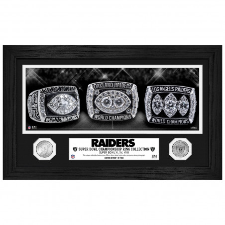 RAIDERS SUPER BOWL CHAMPIONSHIP RING SILVER COIN PHOTO MINT