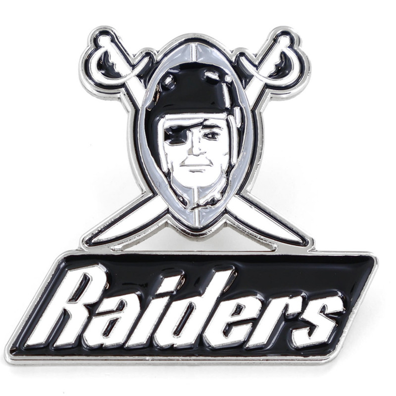 RAIDERS VINTAGE WORDMARK LOGO PIN