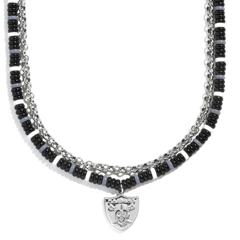 WOMENS RAIDERS BEADED NECKLACE SET OF 2