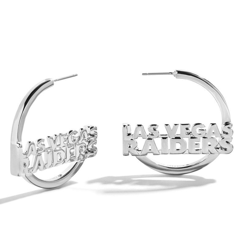 WOMENS RAIDERS HOOP EARRINGS