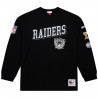 MITCHELL & NESS RAIDERS TRAINING CAMP VINTAGE LOGO LONG SLEEVE TEE