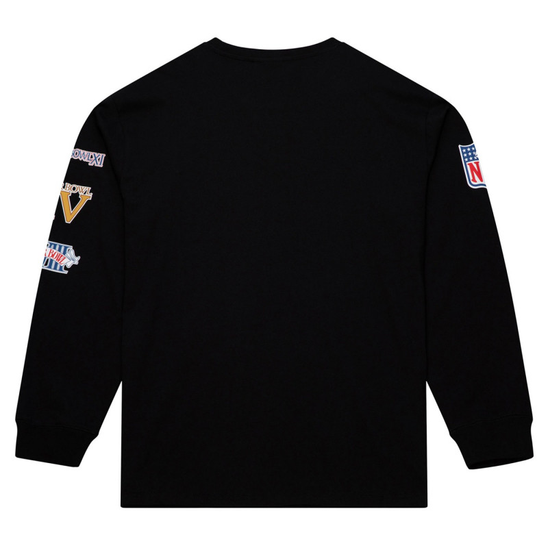 MITCHELL & NESS RAIDERS TRAINING CAMP VINTAGE LOGO LONG SLEEVE TEE