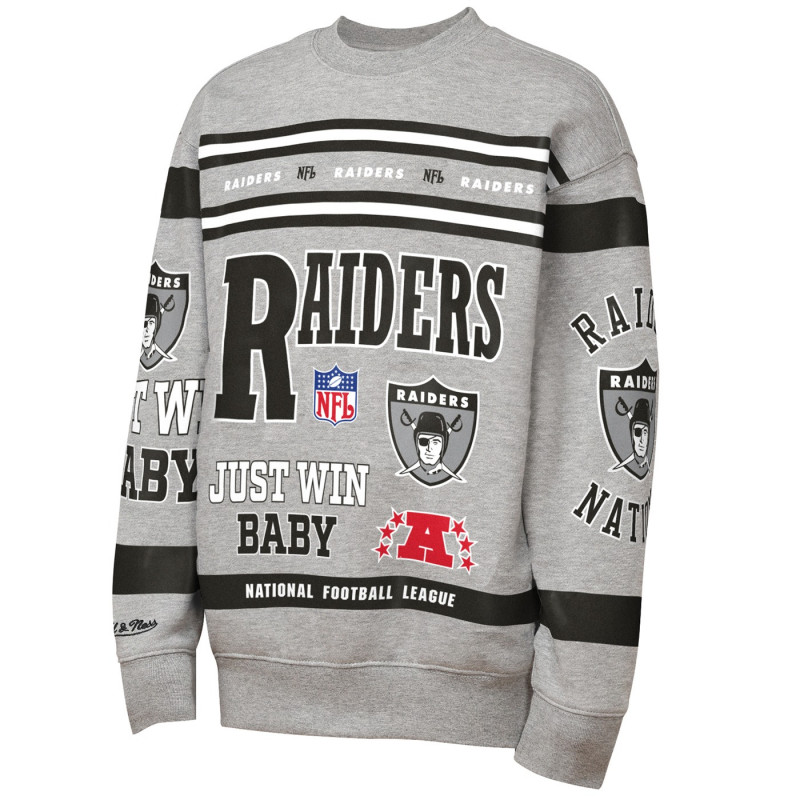 MITCHELL & NESS YOUTH RAIDERS AOP CREWNECK SWEATSHIRT