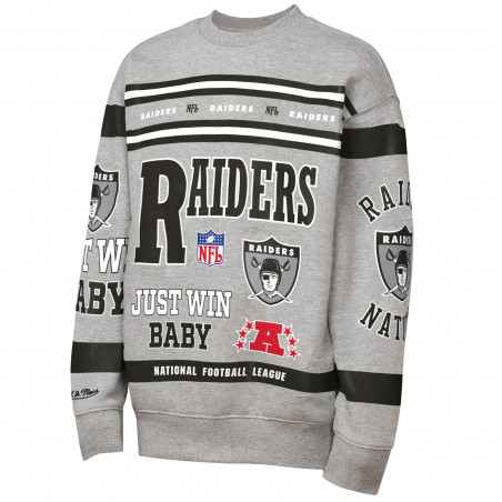 MITCHELL & NESS YOUTH RAIDERS AOP CREWNECK SWEATSHIRT
