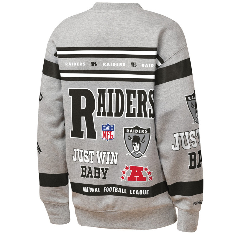 MITCHELL & NESS YOUTH RAIDERS AOP CREWNECK SWEATSHIRT