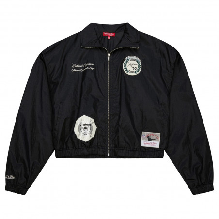 MITCHELL & NESS WOMENS OAKLAND RAIDERS NYLON JACKET
