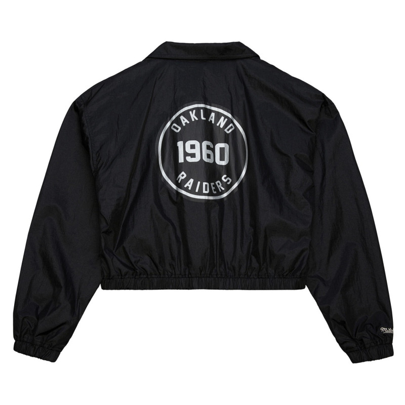 MITCHELL & NESS WOMENS OAKLAND RAIDERS NYLON JACKET